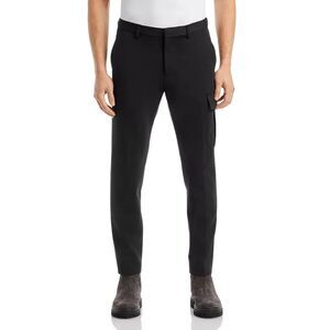 ATM Pants Mens Size 28 Black Slim Leg Ponte Stretch Cargo Pocket $350